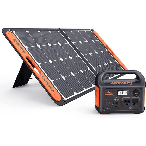Jackery Solar Generator 300, 293Wh Backup Lithium Battery, 110V/300W Pure Sine Wave AC Outlet, Solar Generator for Outdoors Camping Travel Hunting Emergency