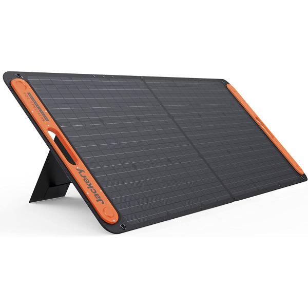 Jackery SolarSaga 100X Portable Solar Panel for Explorer 240/300/500/1000/1500 Power Station, Foldable PERC Solar Cell Solar Charger with USB Outputs for Phones (Can't Charge Explorer 440/ PowerPro)