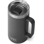 YETI Rambler 24 oz Mug, Vacuum Insulated, Stainless Steel with MagSlider Lid, Charcoal