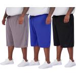 Real Essentials Men's Big & Tall 3-Pack Dry Fit & Mesh Active Athletic Perfomance Shorts (3X-5X)