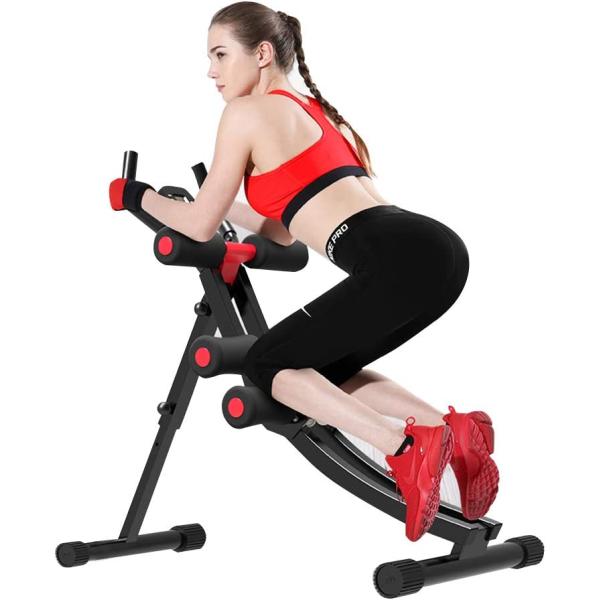 Fitlaya Fitness Core & Abdominal Trainers AB Workout Machine Home Gym Strength Training Ab Cruncher Foldable Fitness Equipment