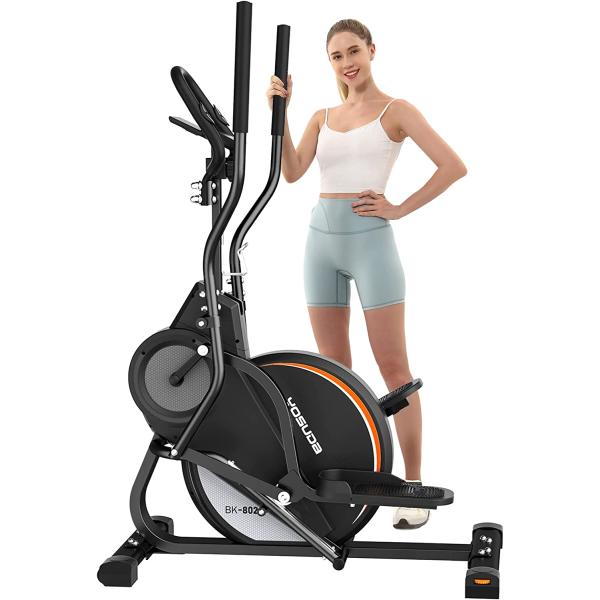 YOSUDA Pro Cardio Climber Stepping Elliptical Machine, 3-in-1 Elliptical Machine & Stair Stepper Trainer, Total Body Fitness Cross Trainer with Hyper-Quiet Magnetic Driving System, 16 Resistance