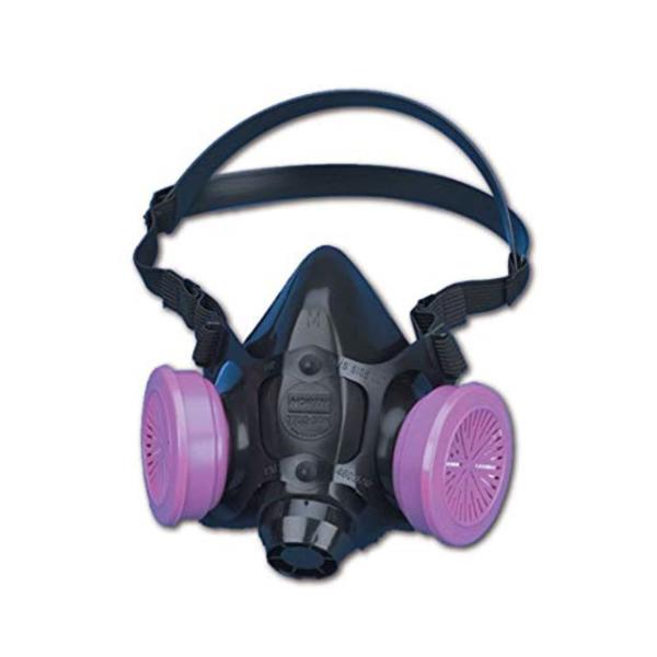 North by Honeywell 770030M 7700 Series Half Mask Respirator W/O Filter, Capacity, Volume, Standard, Medium, Navy