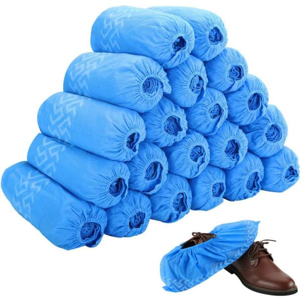 Disposable Boot & Shoe Covers 200 Pack (100 Pairs) | Non-Slip, Durable, Indoor | Protect Your Home, Floors and Shoes