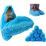 Blue Shoe Guys Professional Grade Disposable Boot & Shoe Covers Booties | 100 Pack | Non-Slip, Water Resistant, Recyclable for Indoor & Outdoor Protection | Large Size Up to US Men's 12 & Women's 14