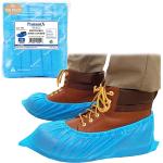 ProtectX Disposable Shoe & Boot Covers, XL Extra Large, 100-pack (50 pairs), Waterproof, Slip Resistant, Durable CPE plastic, Fits up to Men’s 14 US Size and All Women’s US Size Shoes