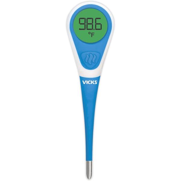 Vicks ComfortFlex Digital Thermometer – Accurate, Color Coded Readings in 8 Seconds - Digital Thermometer for Oral, Rectal or Under Arm Use