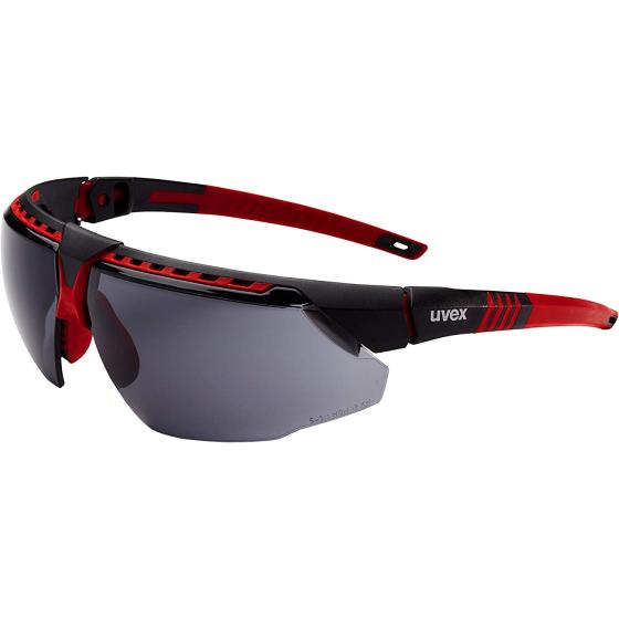 Honeywell UVEX Avatar RED/Black Frame Gray Lens HYDROSHIELD Anti-Fog Coating S2861HS