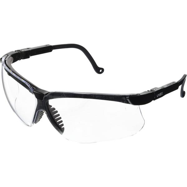 UVEX by Honeywell S3200 Genesis Safety Glasses with Uvextreme Anti-Fog Coating, Black Frame