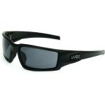 Uvex by Honeywell Hypershock Safety Glasses, Black Frame with Gray Lens & HydroShield Anti-Fog Coating (S2941HS)