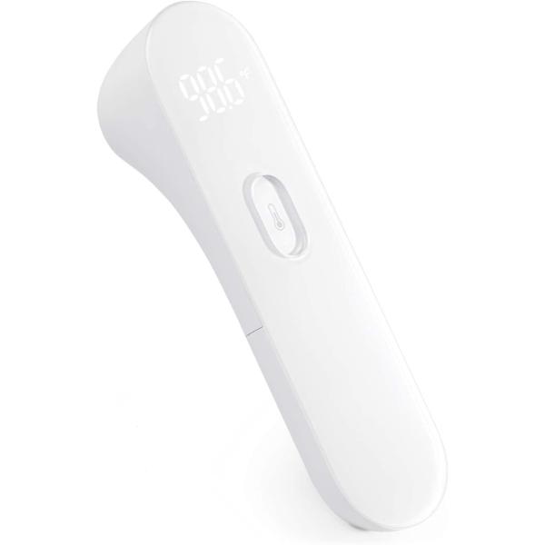 No Touch Forehead Thermometer by iHealth, 2020 Algorithm Version No Contact Baby Thermometers for Kids and Adults,Home Use Digital Thermometer, LED Display Easy to Read at Night