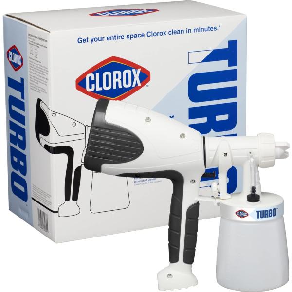 CloroxPro Turbo Handheld Power Sprayer for Small Businesses, Lightweight Healthcare Cleaning and Industrial Cleaning, Clorox Disinfectant Sprayer, Covers Large Areas - 60089