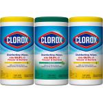 Clorox Disinfecting Wipes, Bleach Free Cleaning Wipes, Multi-surface Wipes, Fresh Scent & Crisp Lemon Value Pack, 75 Wipes (Pack of 3) - Packaging May Vary