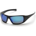 Pyramex Safety-SB5665D Goliath Safety Eyewear, Black Frame, Ice Blue Mirror Lens