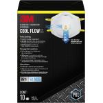 3M 8511 Drywall Sanding Valved Respirator, Lightweight, Noseclip, Stretchable, Comfortable, Covenient, Disposable, Relief from dusts and certain particles encountered during sanding projects, 10 Pack