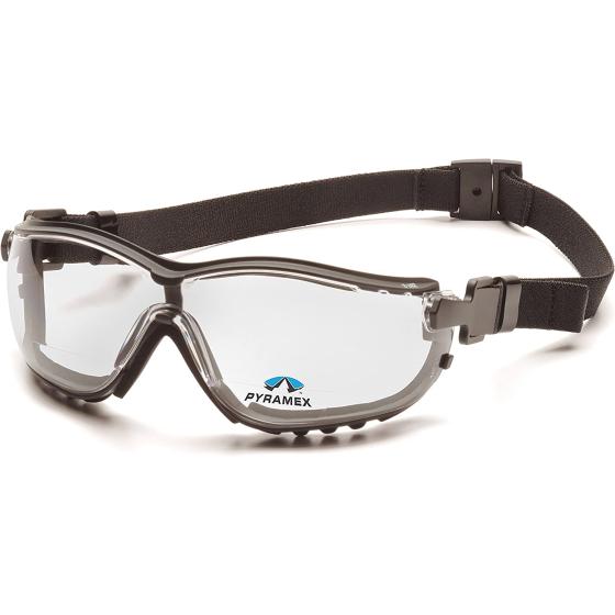 Pyramex V2G Readers Safety Glasses with Adjustable Strap and Magnifying Reader's Lens