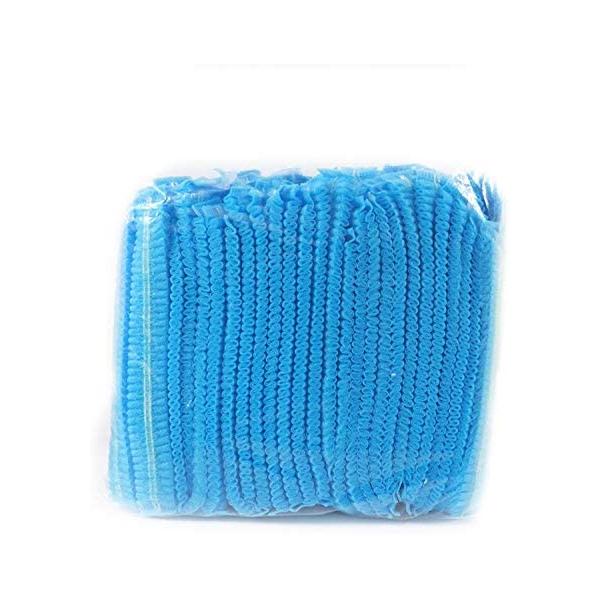 Disposable cap,Mob Caps,Hair Net Cap,100pcs,elastic Free Size,for Cosmetics, Beauty, Kitchen, Cooking, Home Industries, Hospital (Blue)