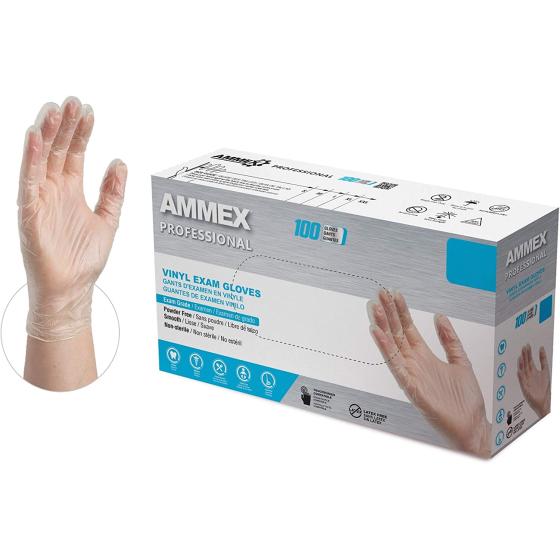 AMMEX Clear Vinyl Medical Gloves
