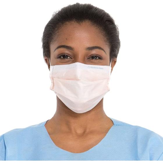 HALYARD FLUIDSHIELD 3 Disposable Procedure Mask w/SO SOFT Lining/Earloops, 47107 (Box of 40 or Case of 400)