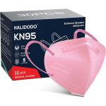 HALIDODO 30 Packs KN95 Face Mask, 5-Plyers Protection Cup Dust Face Mask, Breathable Protection Mask for Women Man, Pink