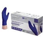 Ammex Indigo Nitrile Exam Gloves, 3 Mil, Latex Free, Powder Free, Textured, Disposable, Non-Sterile, Food Safe