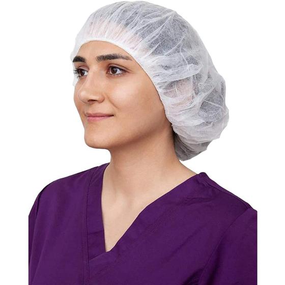 ZMDREAM Hair Nets Food Service Disposable Bouffant Cap 24 inch