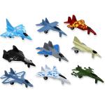 Metal die cast Toy air Plane Set of Military Planes and Jets. Pack of 9.