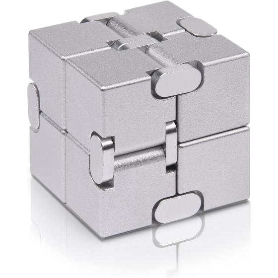JOEYANK Fidget Cube New Version Fidget Finger Toys - Metal Infinity Cube Prime for Stress and Anxiety Relief/ADHD, Ultra Durable Sensory Gifts for Adults and Kids