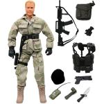 Click N' Play 12-Inch Action Figures Military Ranger Swat | Action Figure Stand, Army Action Figures, Toy Weapons | Toy Soldiers, World Peacekeepers, Army Guys, Elite Force | Soldier Toys for Boys