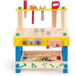 ROBUD Wooden Tool Workbench Toy for Kids & Toddlers, with Wood Tool Set Gift for Boys Girls 3 Year Old and Up