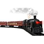 Hot Bee Model Train Set for Boys - Metal Alloy Electric Trains w/Steam Locomotive,Passenger Carriages & Tracks,Train Toys w/Smoke,Sounds & Lights,Christmas Toys for 3 4 5 6 7+ Years Old Kids