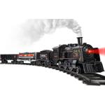 Hot Bee Model Train Set for Boys - Metal Alloy Electric Trains w/Steam Locomotive,Oil Tank Train,Cargo Cars & Tracks,Train Toys w/Smoke,Sounds & Lights,Christmas Toys for 3 4 5 6 7+ Years Old Kids