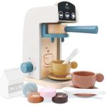 PairPear Kids Wooden Toys Coffee Maker Toy Espresso Machine Playset - Toddler Play Kitchen Accessories Gift for Girls and Boys