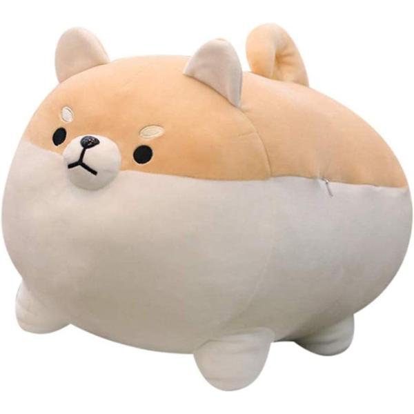 Auspicious beginning Stuffed Animal Shiba Inu Plush Toy Anime Corgi Kawaii Plush Dog Soft Pillow, Plush Toy Gifts for Boys Girls(Brown, 15.7")