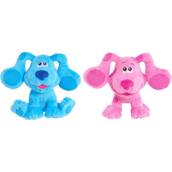 Blue’s Clues & You! Beanbag Plush Blue & Magenta 2-Pack, by Just Play, Multi-color