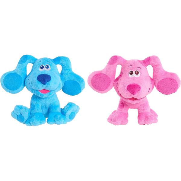 Blue’s Clues & You! Beanbag Plush Blue & Magenta 2-Pack, by Just Play, Multi-color