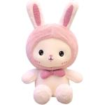 Pink Bunny Plush Stuffed Animal Pillow,Soft Hugging Pillow Bunny Plush Toys,Cute Rabbit Doll Throw Pillow with Wings,Gifts for Birthday, Valentine, Christmas (Pink,25cm)