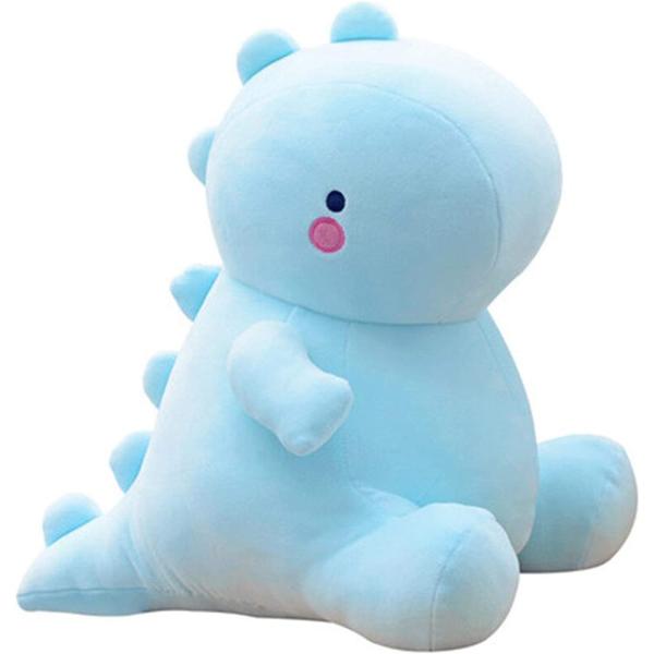 VHYHCY Cute Dinosaur Plush Toys, Fat Dinosaur Stuffed Animals Toys Dolls, Soft Plush Stuffed Animal Dino Plushie, Birthday Gifts for Kids Girls Boys Blue 12 inch