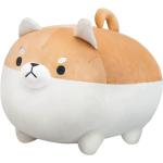 VHYHCY Stuffed Animal Shiba Inu Plush Pillow, Cute Corgi Dog Plush Soft Anime Pet Plushies, Kawaii Plush Toy Gifts for Kids Boys and Girls (Brown, 11.8")