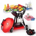 JOYIN 34 PCS Cooking Toy Set, Kitchen Toy Set, Toy BBQ Grill Set, Little Chef Play, Kids Grill Playset Interactive BBQ Toy Set for Kids