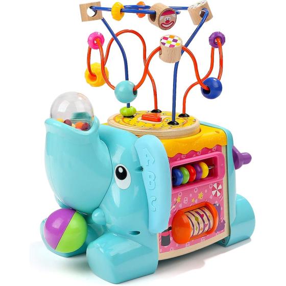 TOP BRIGHT Activity Cube Toys - Baby Toys with Bead Maze for Toddlers 1 2 Year Old Boy and Girl Gifts