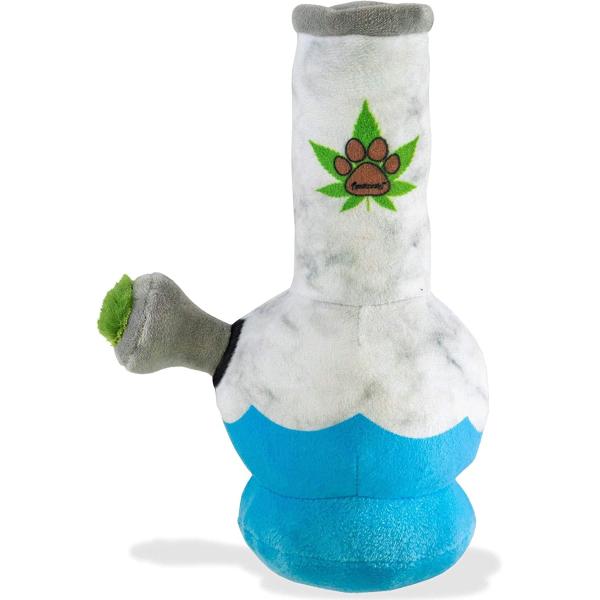 Nestpark Puppy Chiefer 3000 - Funny Dog Toys - Plush Squeaky Weed Dog Toy for Medium, Small and Large - Cute Dog Gifts for Dog Birthday - Cool Stuffed Dog Toys