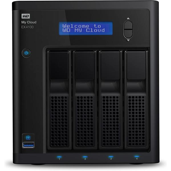 WD 4TB Diskless My Cloud EX4100 Expert Series 4-Bay Network Attached Storage - NAS - WDBWZE0000NBK-NESN