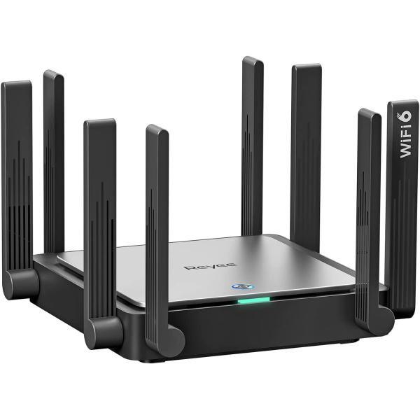Reyee WiFi 6 Router AX3200 Wireless Router Internet Router, High Speed Smart Router with 8 Omnidirectional Antennas, Dual Band Gigabit Computer Router Mesh Support for Homes up to 3000 Sq. ft. - E5