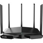 Tenda AXE5700 Smart WiFi 6E Router, Tri-Band Gigabit Wireless Internet WiFi 6E Router, Best WiFi Router for Gaming and VR, OneMesh&VPN Router, AX Router for 5 *6dBi high-gain antennas, RX27Pro(Black)