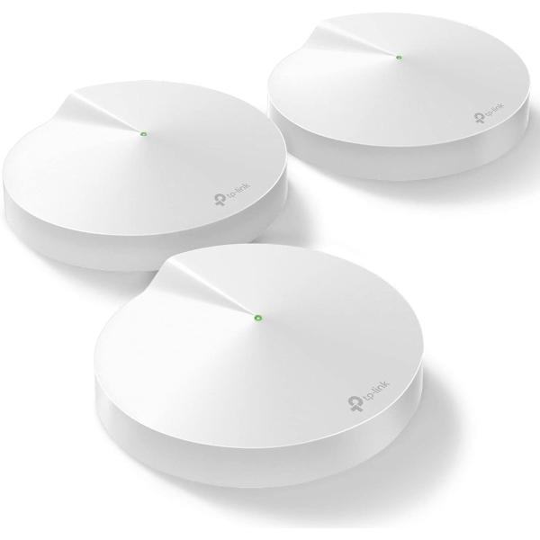 TP-Link Deco Mesh WiFi System(Deco M5) –Up to 5,500 sq. ft. Whole Home Coverage and 100+ Devices,WiFi Router/Extender Replacement, Anitivirus, 3-pack