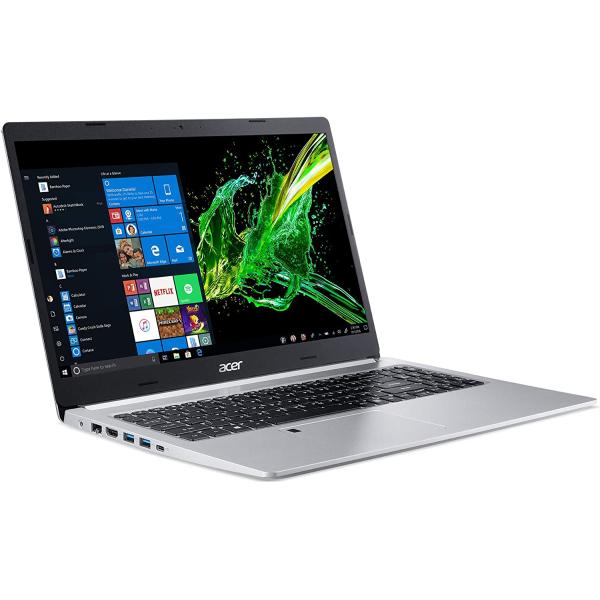 Acer Aspire 5 Slim Laptop, 15.6" Full HD IPS Display, 10th Gen Intel Core i5-10210U, 8GB DDR4, 256GB PCIe NVMe SSD, Intel Wi-Fi 6 AX201 802.11ax, Fingerprint Reader, Backlit KB, A515-54-59W2, Silver
