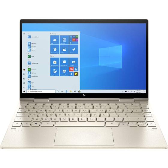 HP 2020 Envy x360 2-in-1 13.3" FHD IPS Touchscreen Laptop Intel Evo Platform 11th Gen Core i7-1165G7 8GB Memory 512GB SSD Pale Gold - Backlit Keyboard -Fingerprint Reader -Thunderbolt - WiFi 6
