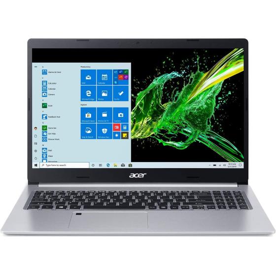 Acer Aspire 5 A515-55-35SE, 15.6" Full HD Display, 10th Gen Intel Core i3-1005G1 Processor, 4GB DDR4, 128GB NVMe SSD, Intel WiFi 6 AX201, Backlit KB, Fingerprint Reader, Windows 10 Home (S Mode)