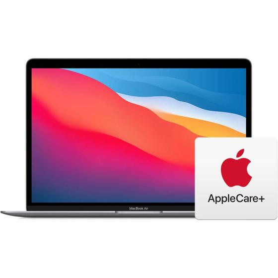 Apple 2020 MacBook Air Laptop M1 Chip, 13” Retina Display, 8GB RAM, 256GB SSD Storage, Backlit Keyboard, FaceTime HD Camera, Touch ID. Works with iPhone/iPad; Space Gray AppleCare